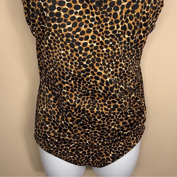 VINTAGE MIRACLE SUIT LARGE LEOPARD RETRO PINUP CUPS CLASSIC ANIMAL PRINT - Picture 4 of 12